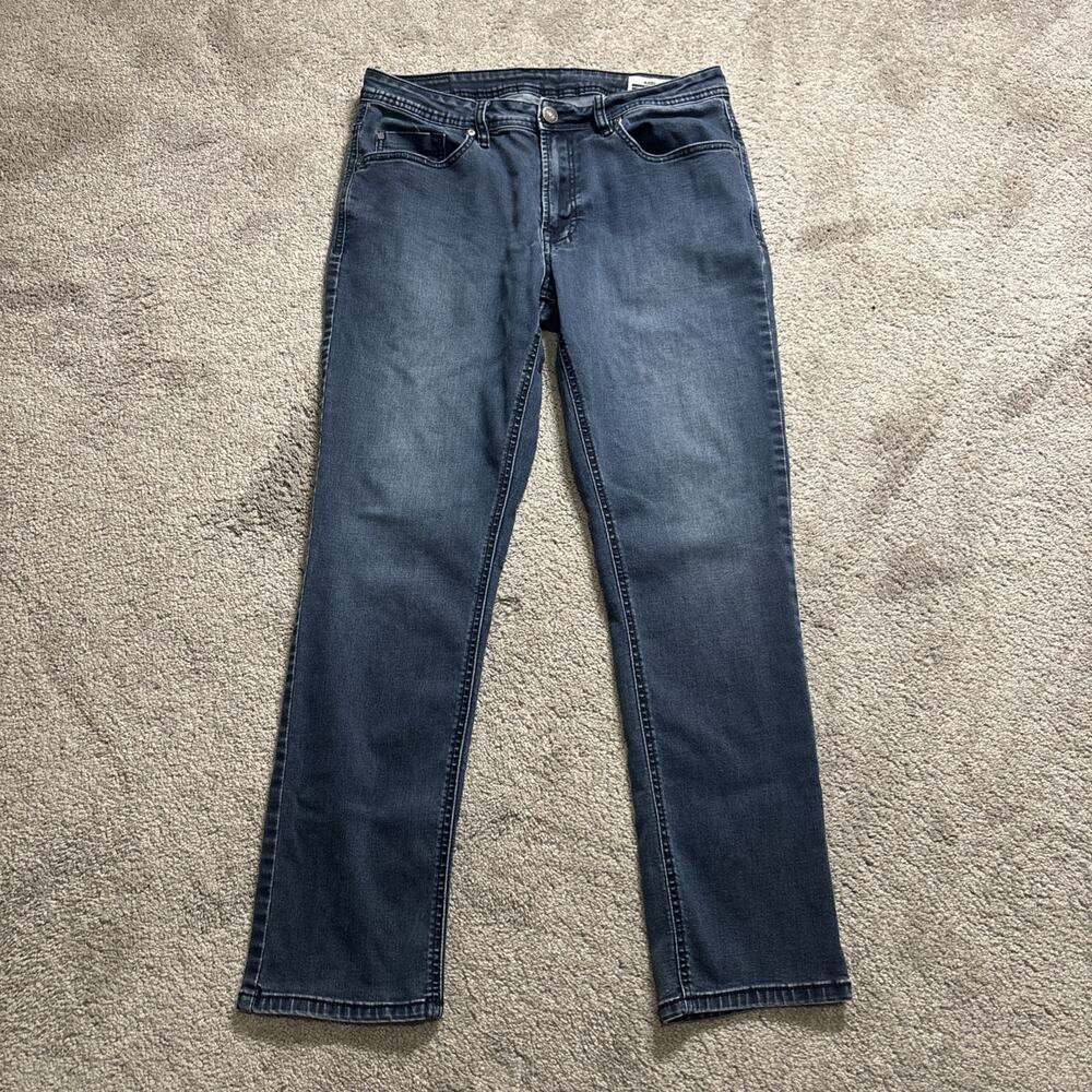 Buffalo David Bitton Axel Mens Slim Stretch Jeans 34x30 Dark Blue Denim
